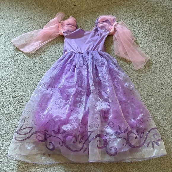 Rapunzel Dress Disney Store Sz 5/6 Purple Land World Cruise Bibbidi Bobbidi - Picture 9 of 9